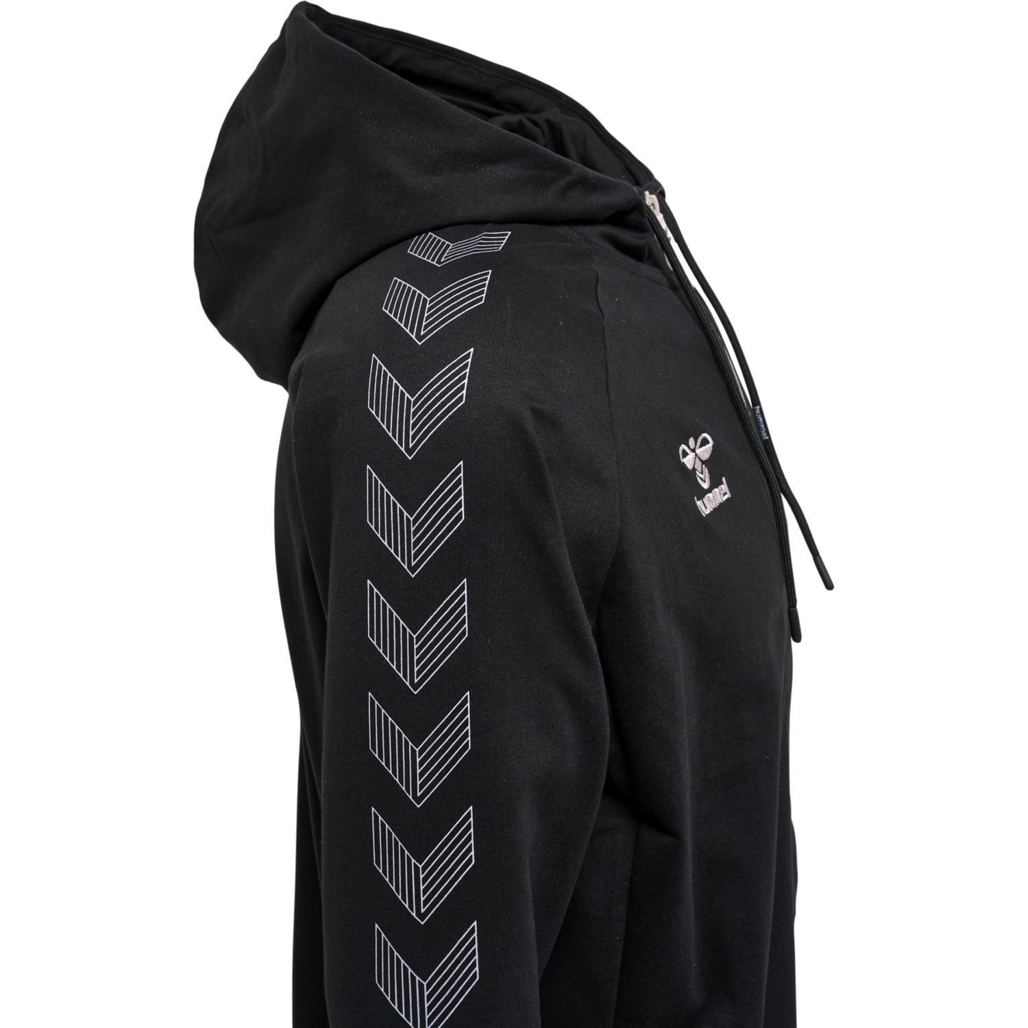 hmlMOVE GRID COTTON ZIP HOODIE WOMA, BLACK, packshot
