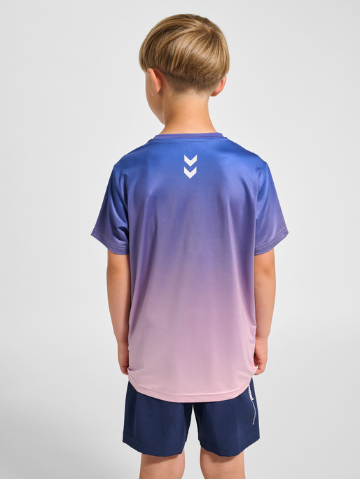 hmlJR GYM T-SHIRT S/S, LAVENDER MIST, model