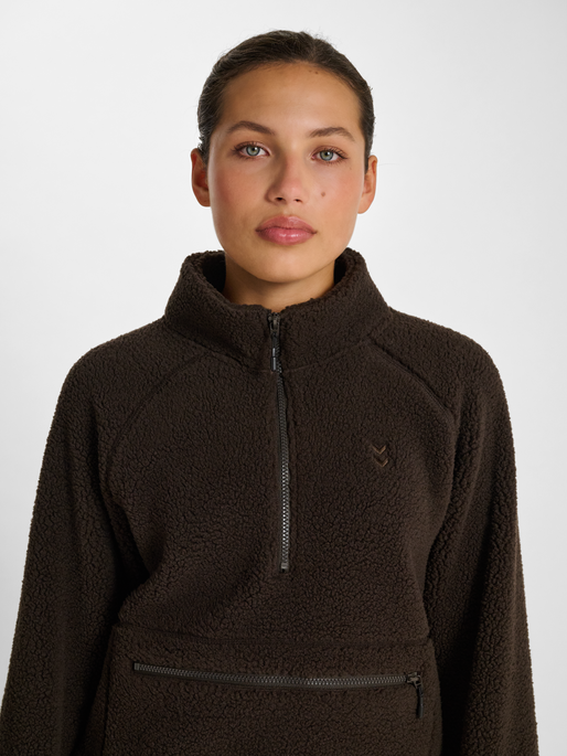 hmlPULSE FLEECE W PULLOVER, AFTER DARK, model