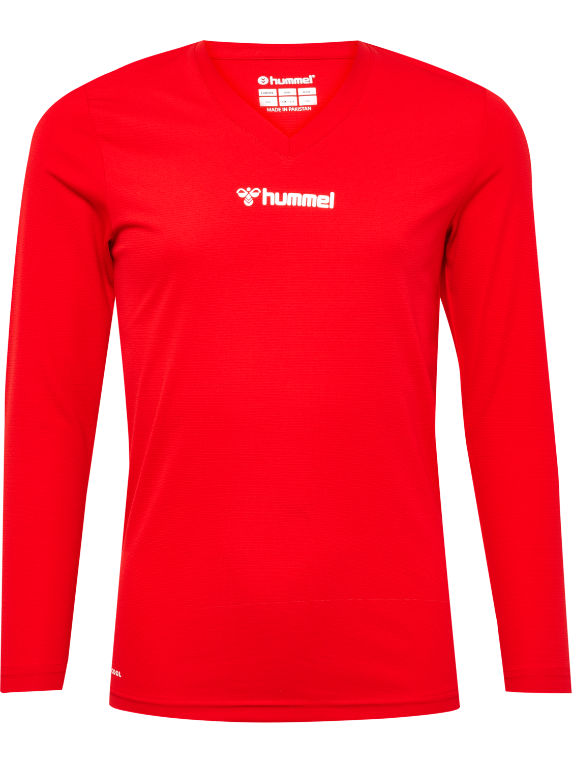 hmlBL ESSENTIAL TEE L/S KIDS, TRUE RED, packshot