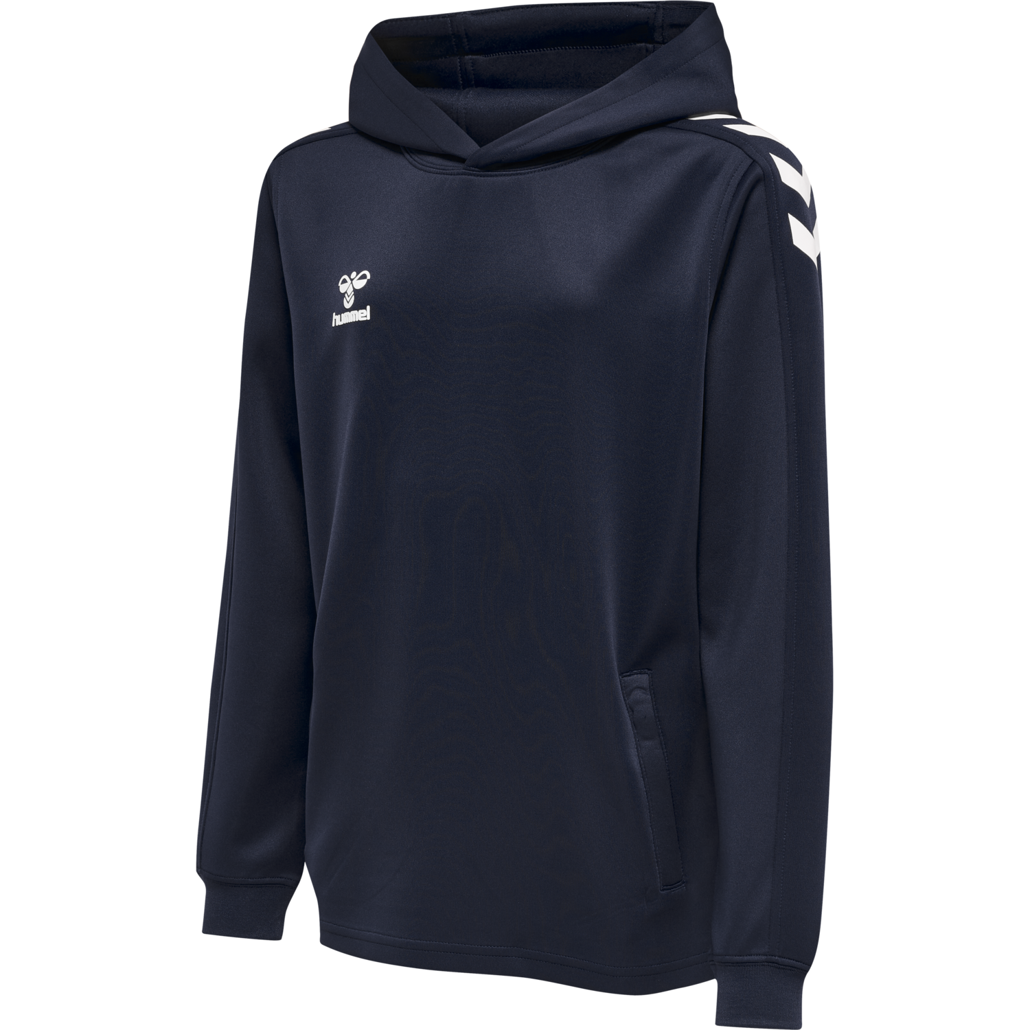 hmlCORE XK POLY KIDS SWEAT HOODIE, MARINE, packshot