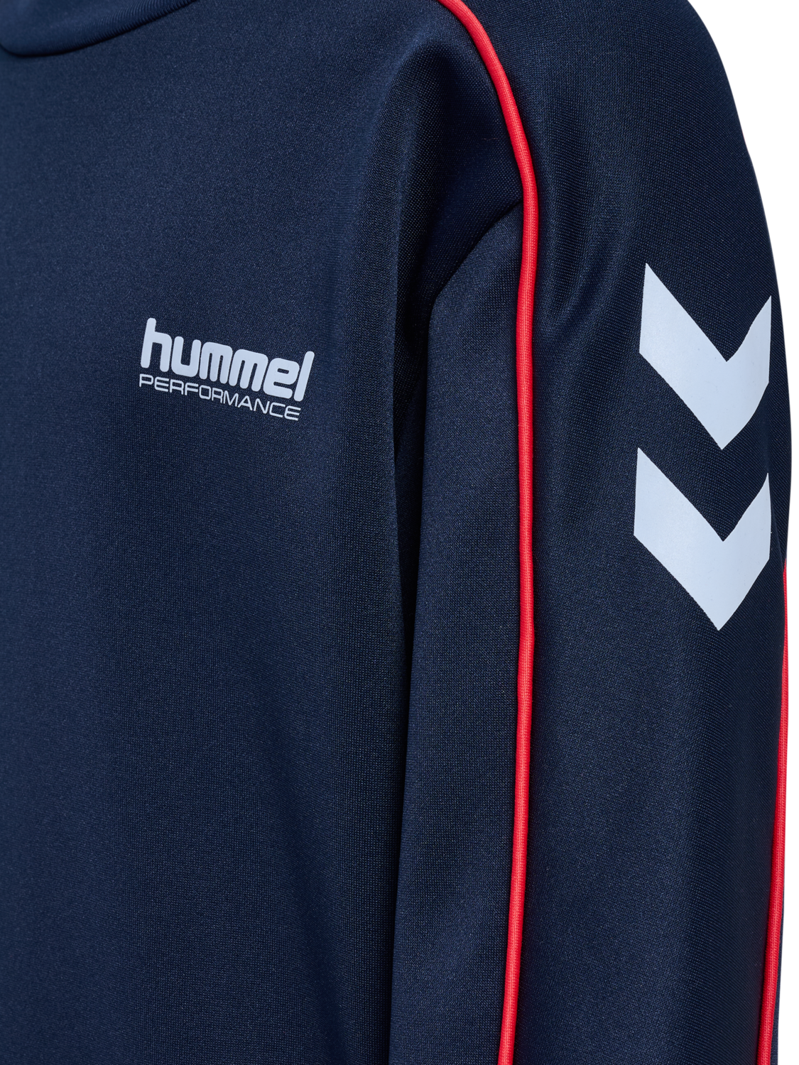 hmlJR INTERLOCK CREWNECK, DRESS BLUES, packshot