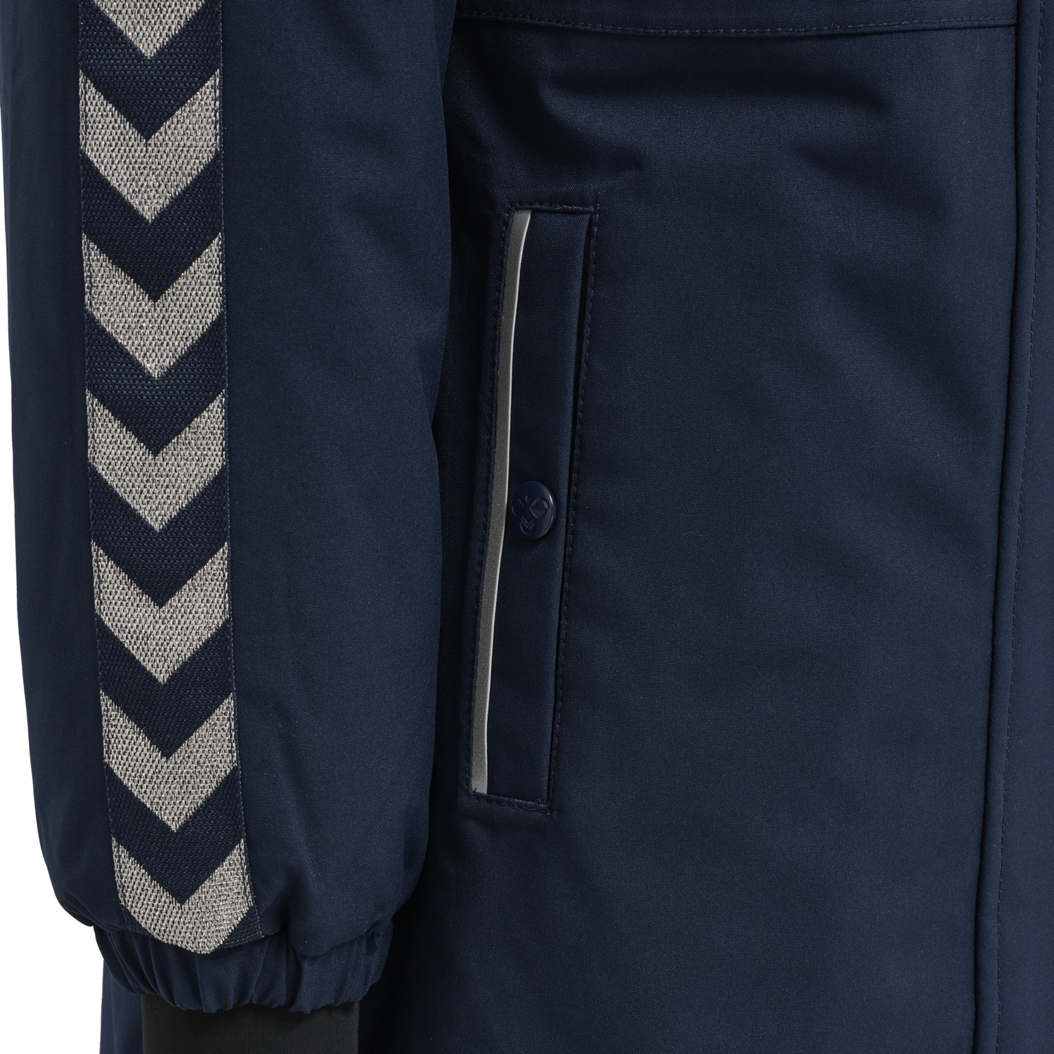 hmlLEAF TEX COAT, BLACK IRIS, packshot