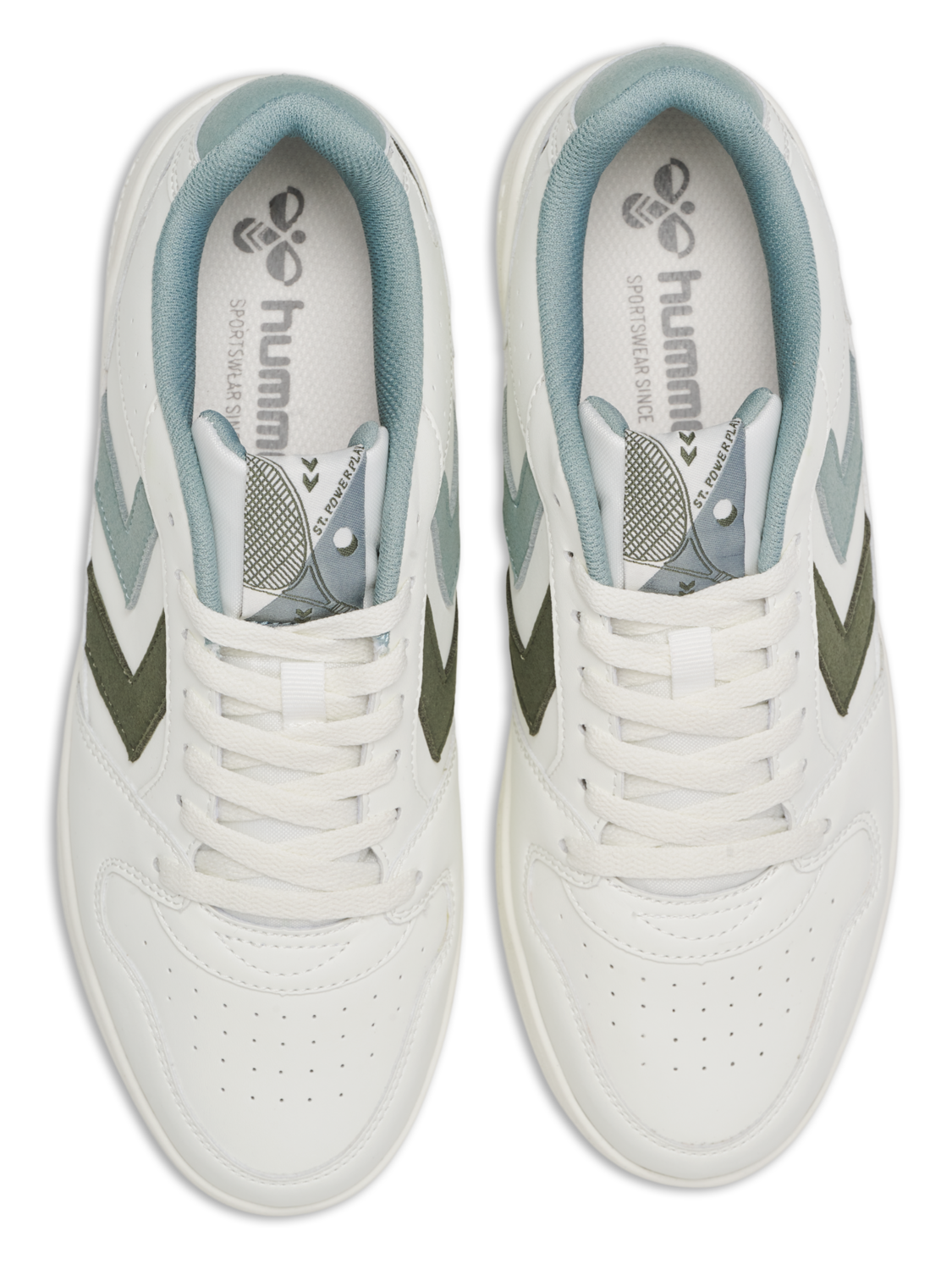 ST. POWER PLAY WMNS, WHITE/GREEN, packshot