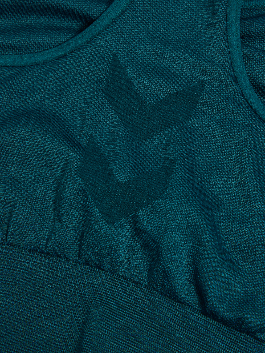 hmlTIF SEAMLESS SPORTS TOP, DARK SEA, packshot