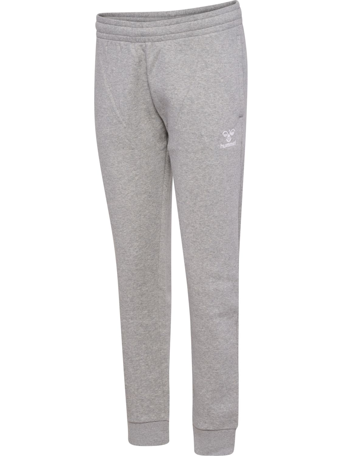 hmlMOVER COTTON CUFF PANTS WOMAN, GREY MELANGE, packshot