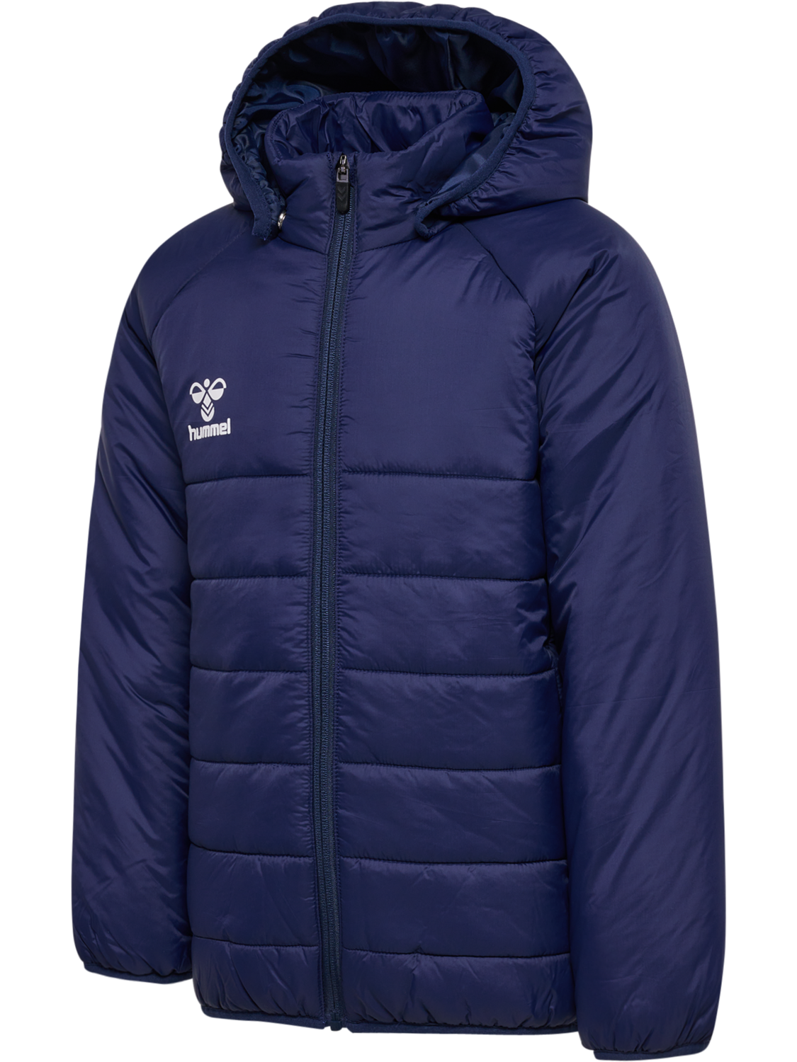 hmlGO QUILTED HOOD JACKET KIDS, MARINE, packshot