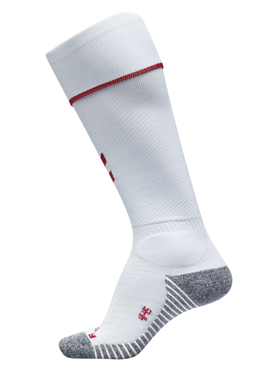 PRO FOOTBALL SOCK 17 - 18, WHITE/TRUE RED, packshot