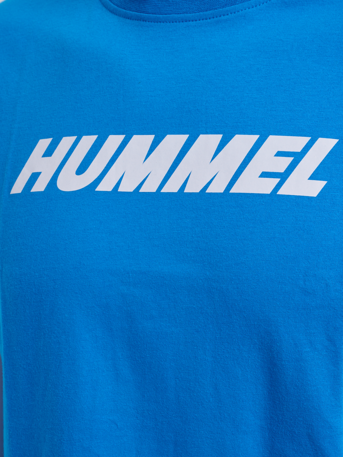 hmlELEMENTAL LOGO COTTON TEE, INDIGO BUNTING, packshot