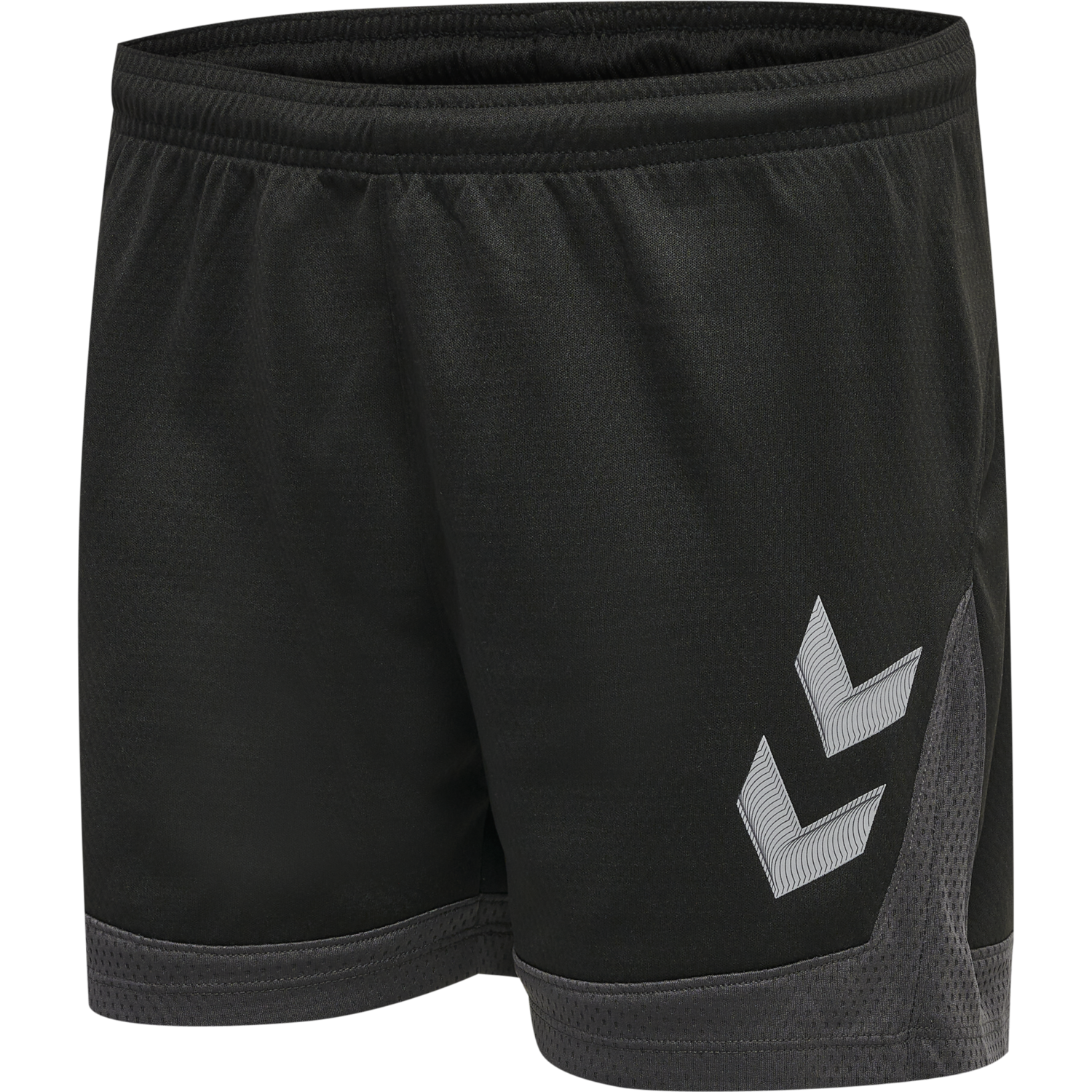 hmlLEAD WOMENS POLY SHORTS, BLACK, packshot