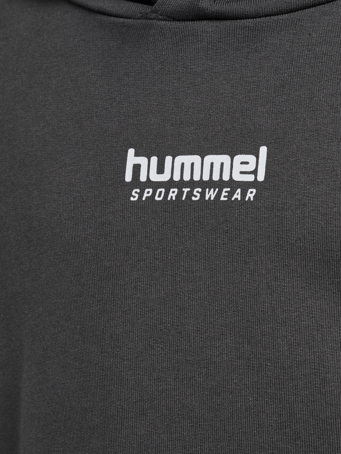 hmlCUA HOODIE, FORGED IRON, packshot