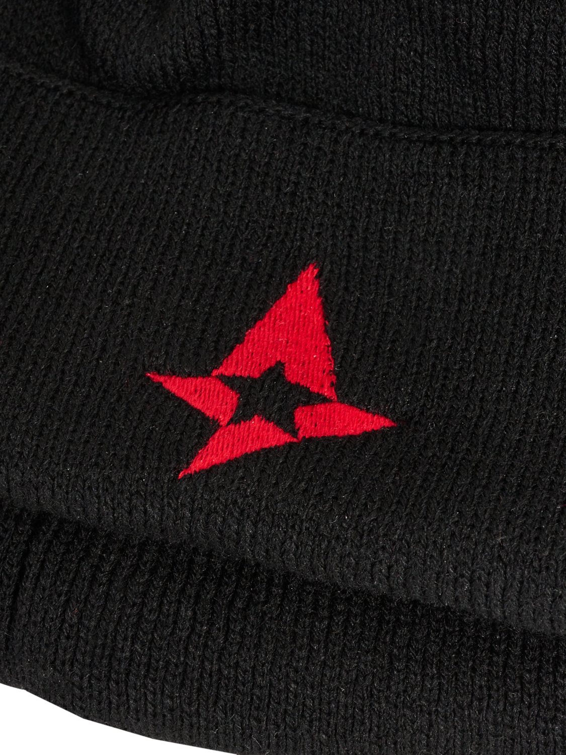 AST FAN BLACK LOGO BEANIE, BLACK, packshot