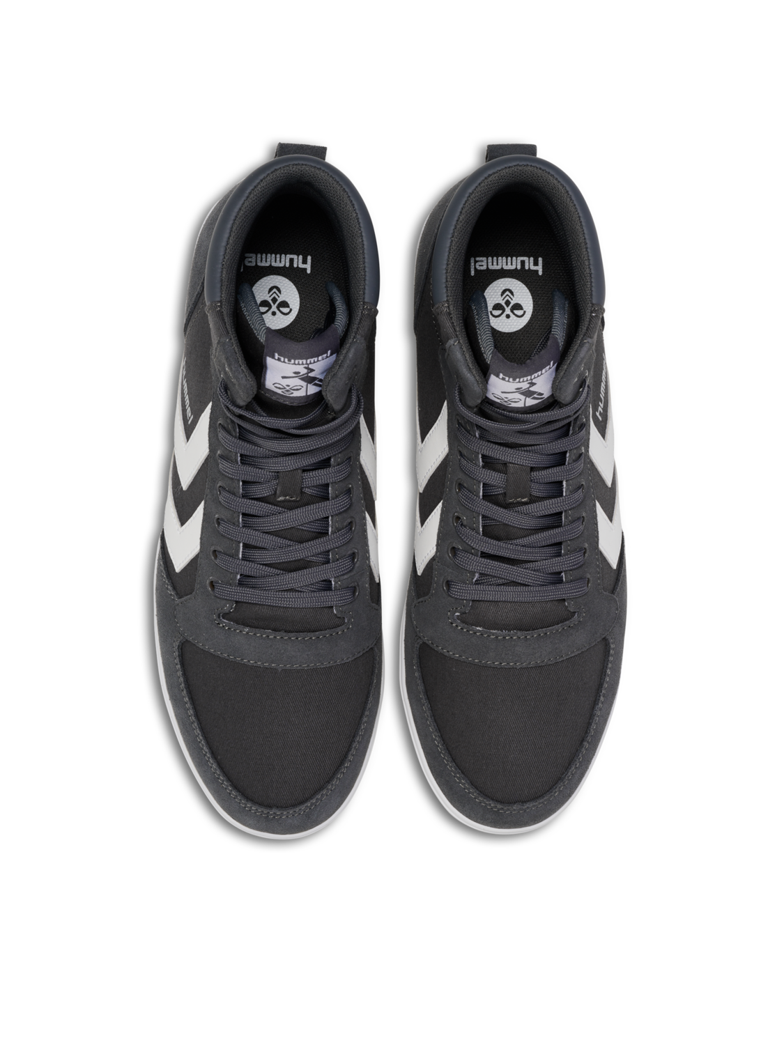 HUMMEL SLIMMER STADIL HIGH, CASTLE ROCK/WHITE KH, packshot