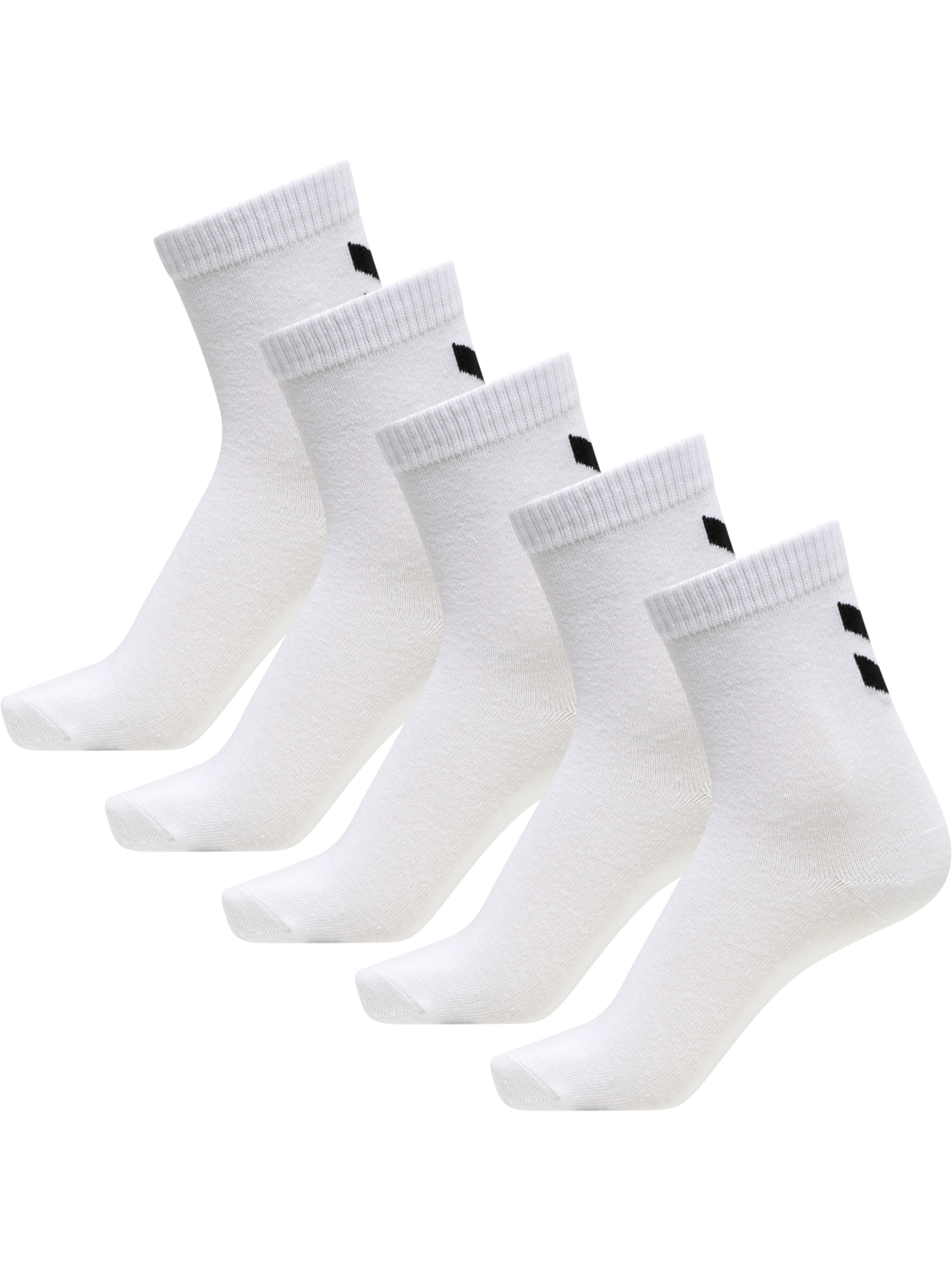 hmlMAKE MY DAY SOCK 5-PACK, BRIGHT WHITE/BRIGHT WHITE, packshot