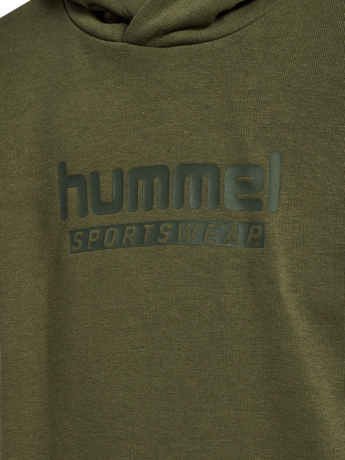hmlJR BASE HOODIE, WINTER MOSS, packshot