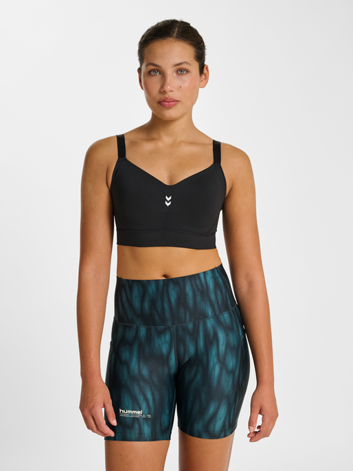 hmlPULSE HIGH SUPPORT BRA, BLACK, model