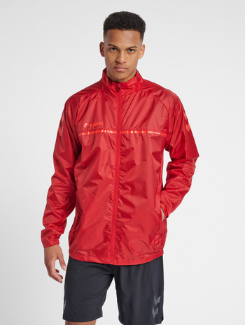 hmlAUTHENTIC PRO JACKET, CHILI PEPPER, model