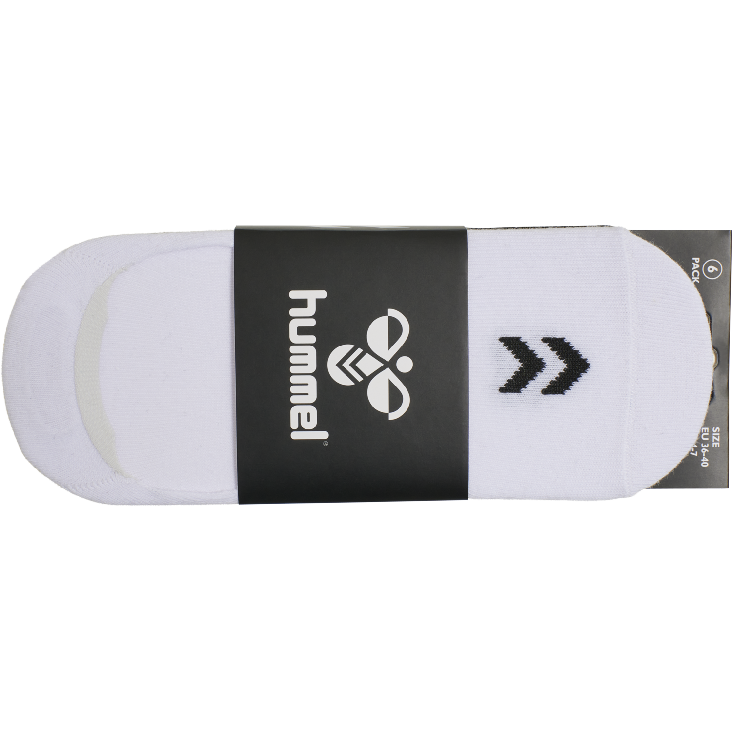 hmlCHEVRON 6-PACK NO SHOW SOCKS, WHITE/BLACK/GREY, packshot