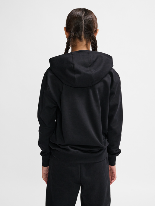 hmlGO 2.0 LOGO HOODIE KIDS, BLACK, model