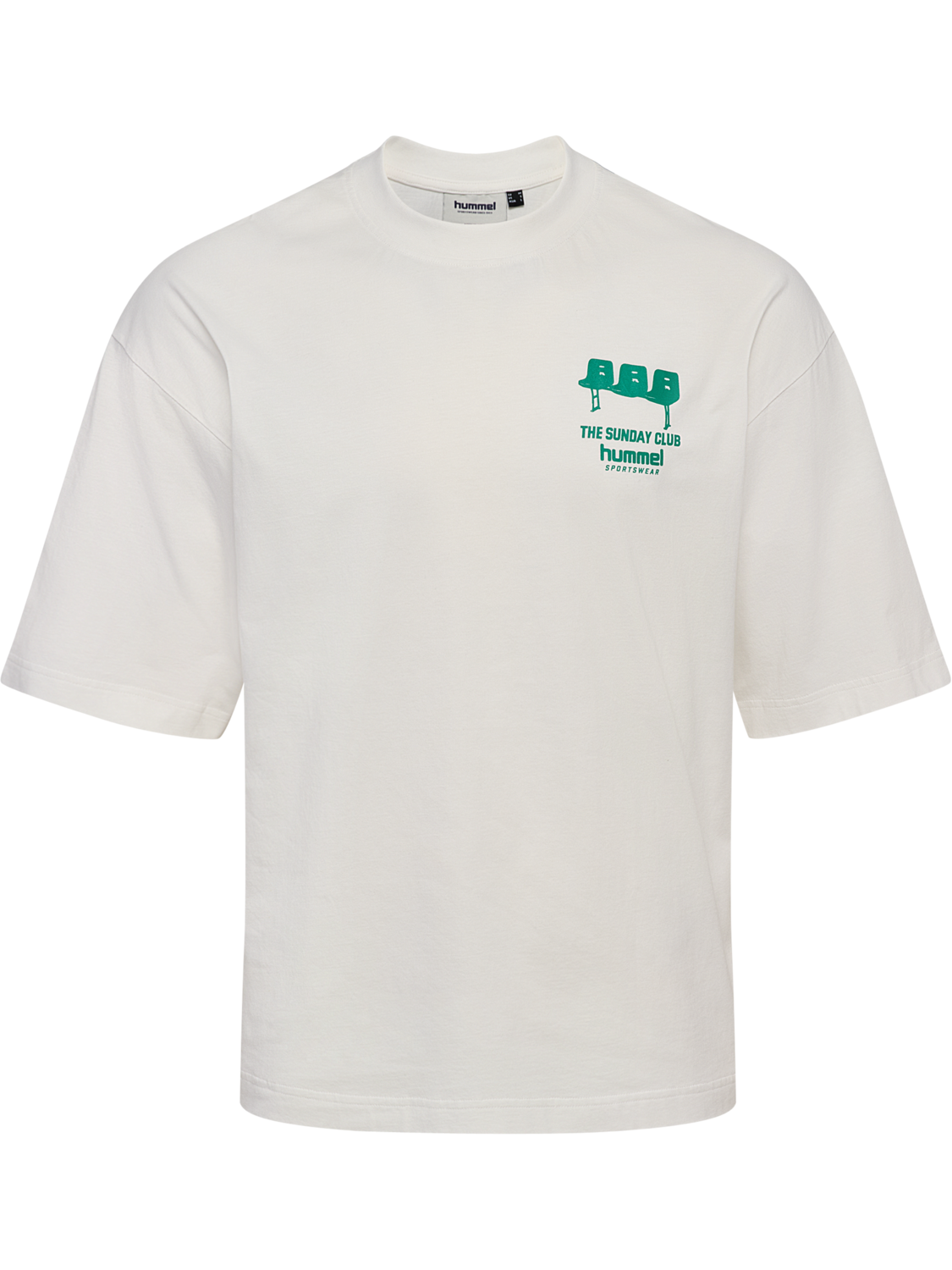 hmlOVERSIZED T-SHIRT S/S SUNDAY, BLANC DE BLANC, packshot