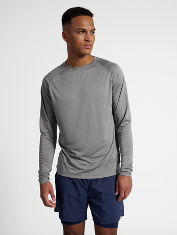 nwlBEAT T-SHIRT L/S, TITANIUM, model
