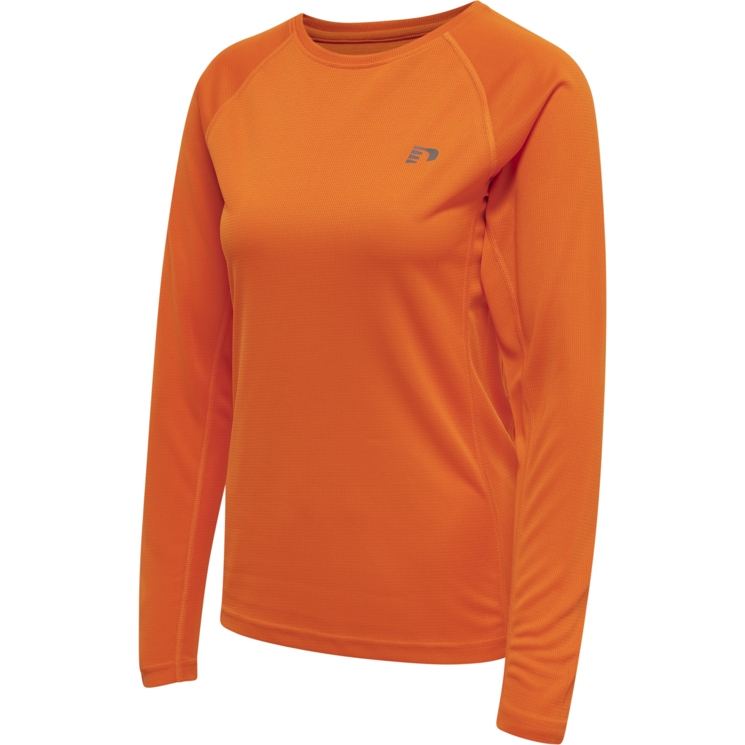 WOMEN CORE RUNNING T-SHIRT L/S, ORANGE TIGER, packshot