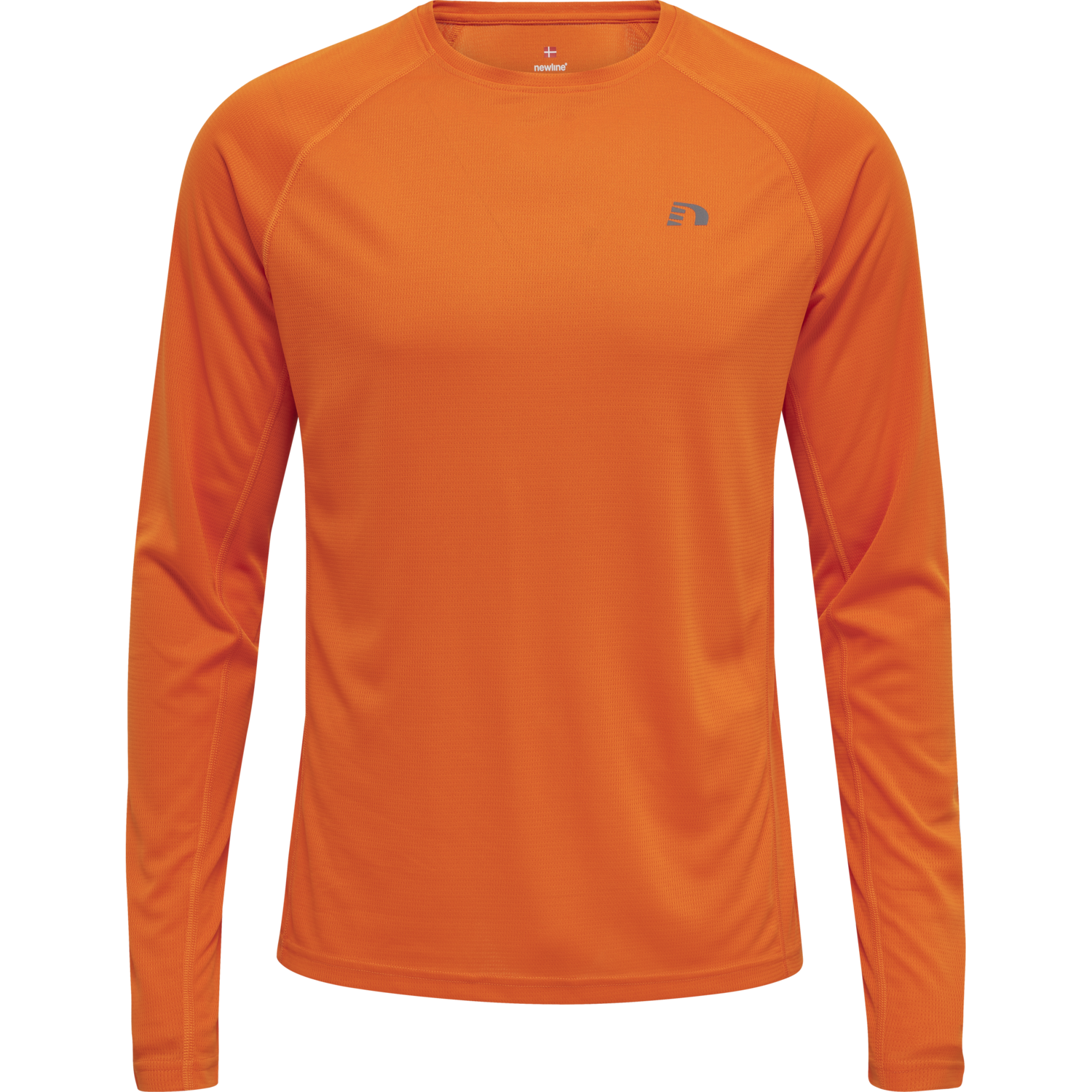 MEN CORE RUNNING T-SHIRT L/S, ORANGE TIGER, packshot
